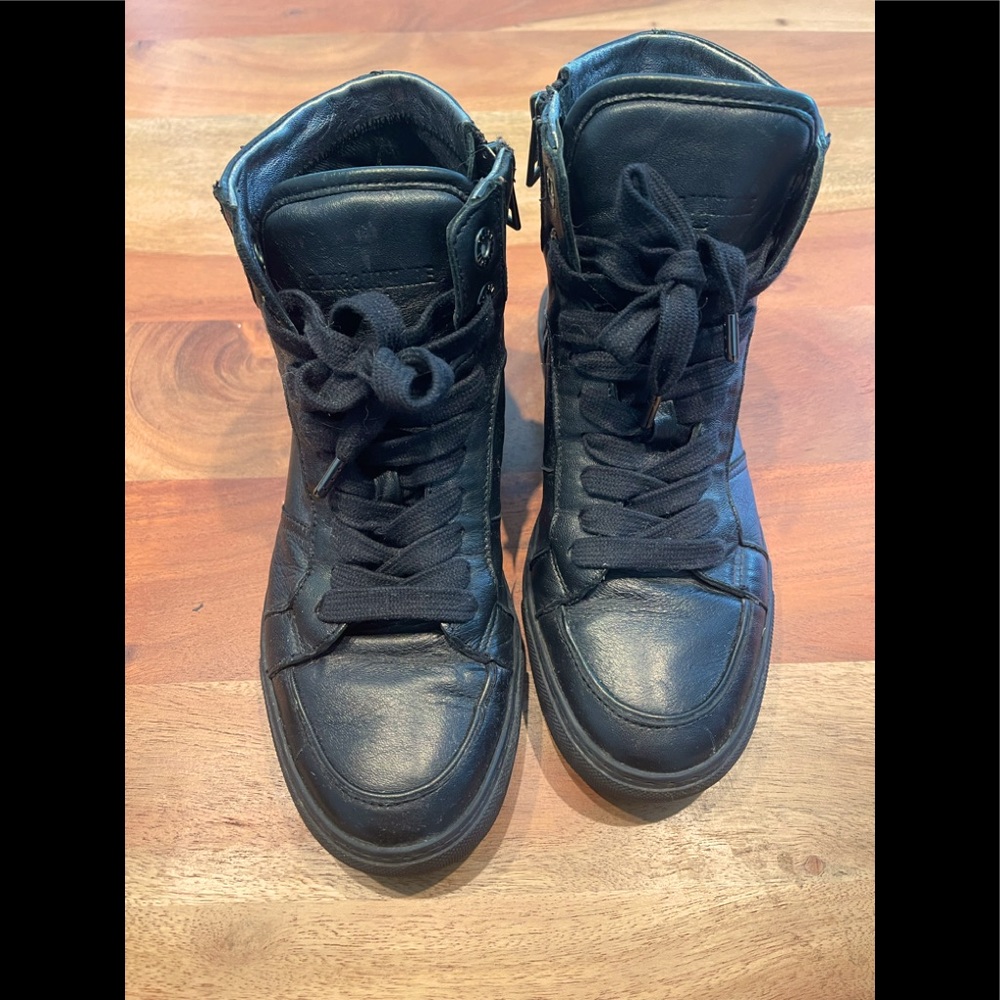 Zadig & Voltaire leather high top sneakers